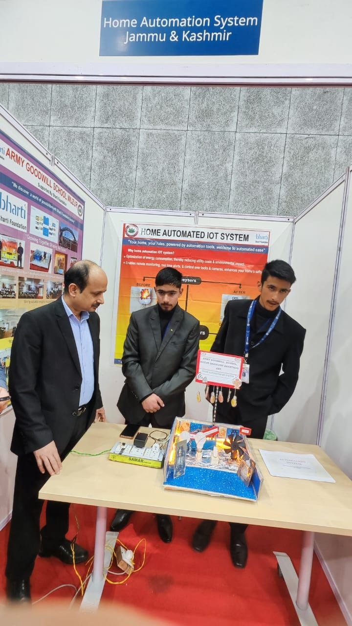 Home Automated IoT System live J&K competition booth demo